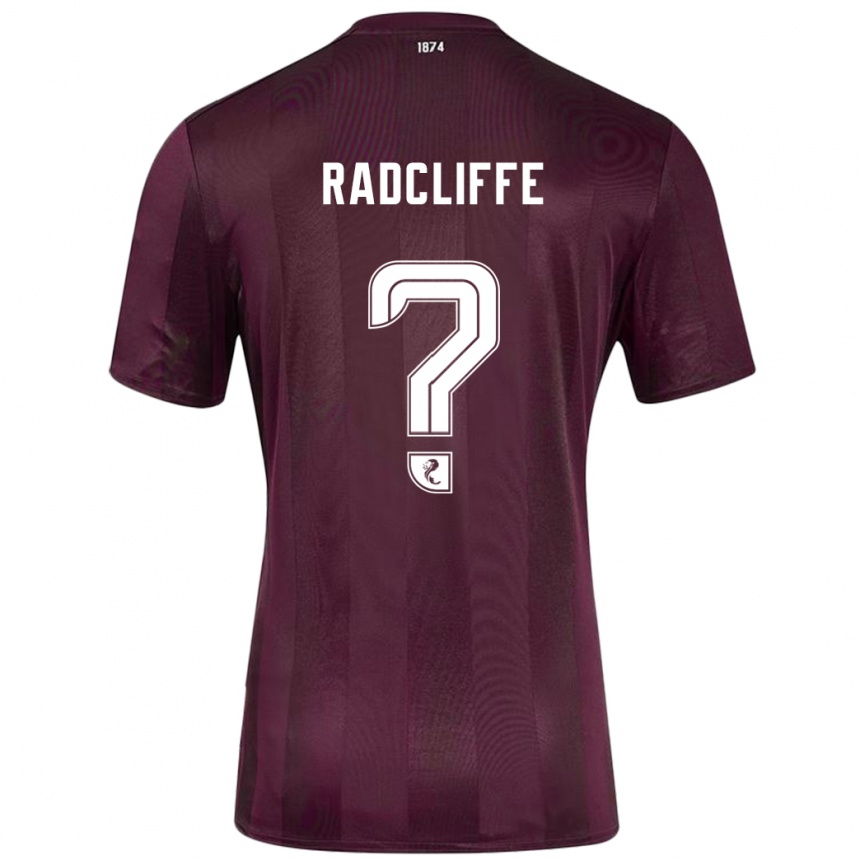 Kids Football Josh Radcliffe #0 Burgundy Home Jersey 2024/25 T-Shirt Uk