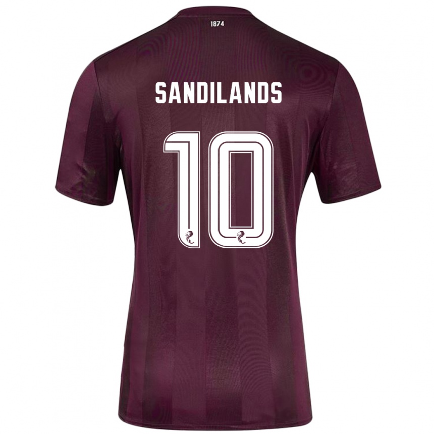 Kids Football Callum Sandilands #10 Burgundy Home Jersey 2024/25 T-Shirt Uk