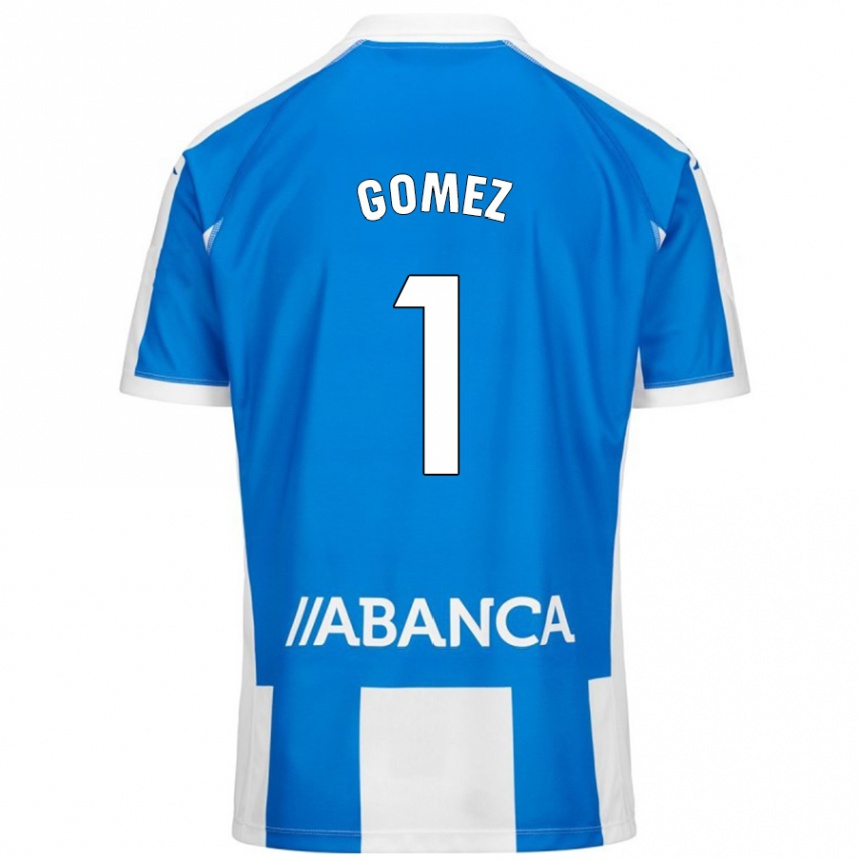 Kids Football Yohana Gómez #1 Blue White Home Jersey 2024/25 T-Shirt Uk