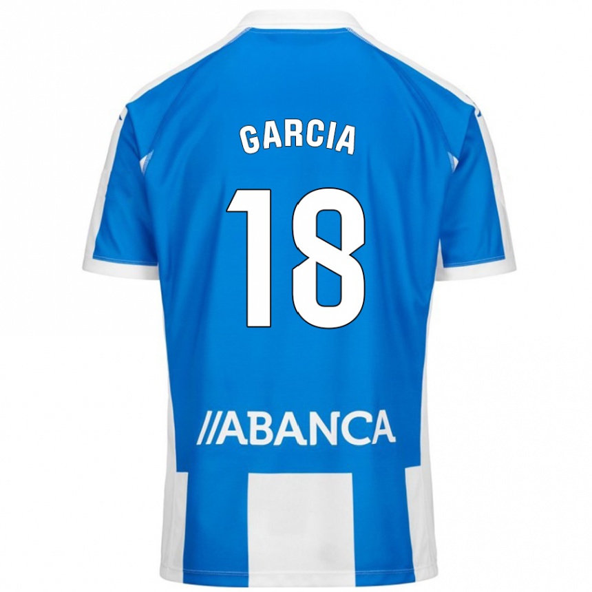 Kids Football Raquel García #18 Blue White Home Jersey 2024/25 T-Shirt Uk