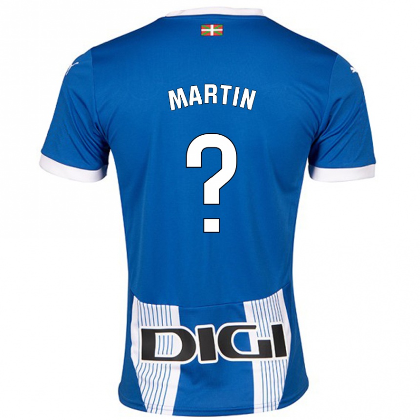 Kids Football Carlos Martin #0 Blue Home Jersey 2024/25 T-Shirt Uk