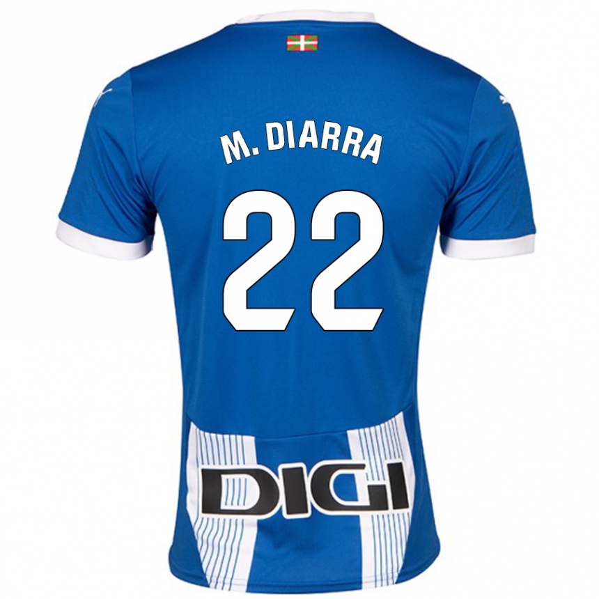 Kids Football Moussa Diarra #22 Blue Home Jersey 2024/25 T-Shirt Uk