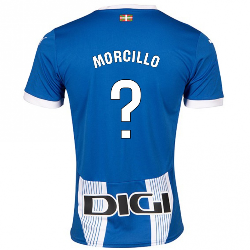 Kids Football Diego Morcillo #0 Blue Home Jersey 2024/25 T-Shirt Uk