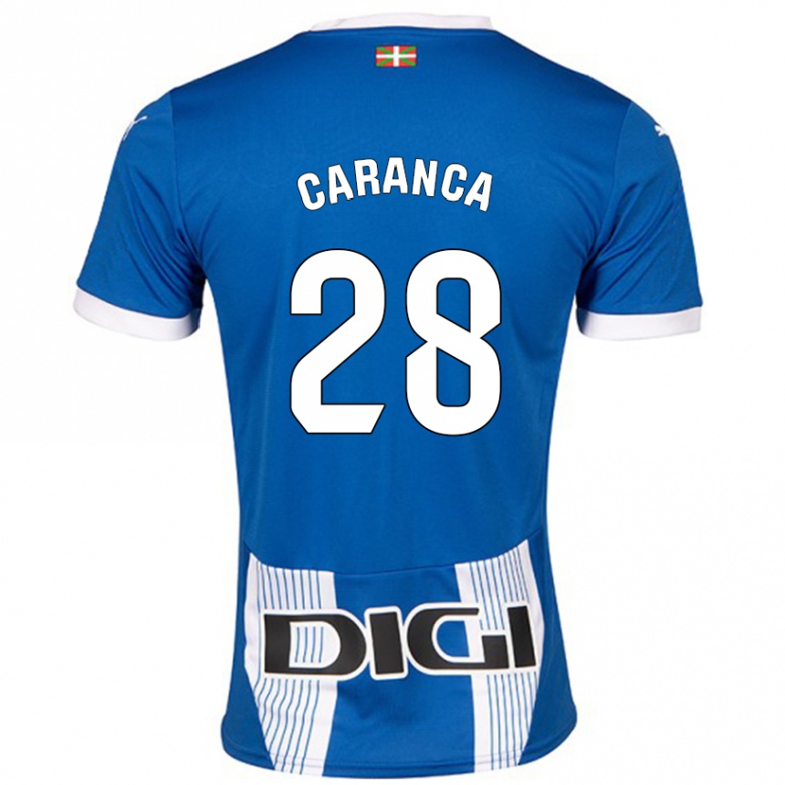 Kids Football Sara Caranca #28 Blue Home Jersey 2024/25 T-Shirt Uk