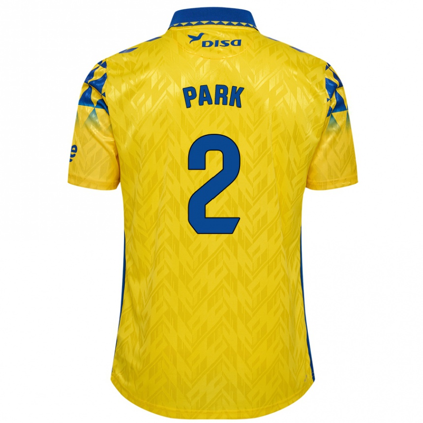 Kids Football Marvin Park #2 Yellow Blue Home Jersey 2024/25 T-Shirt Uk