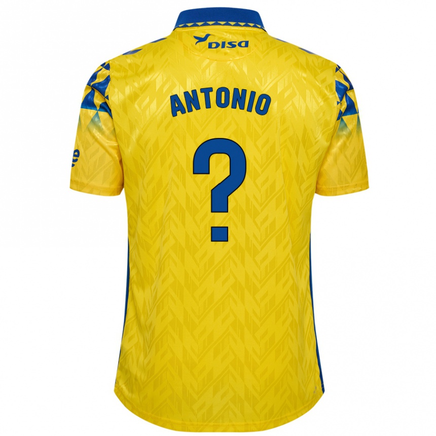 Kids Football Antonio Hernández #0 Yellow Blue Home Jersey 2024/25 T-Shirt Uk