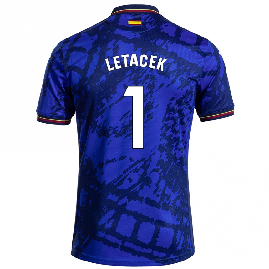 Kids Football Jiri Letacek #1 Darker Blue Home Jersey 2024/25 T-Shirt Uk