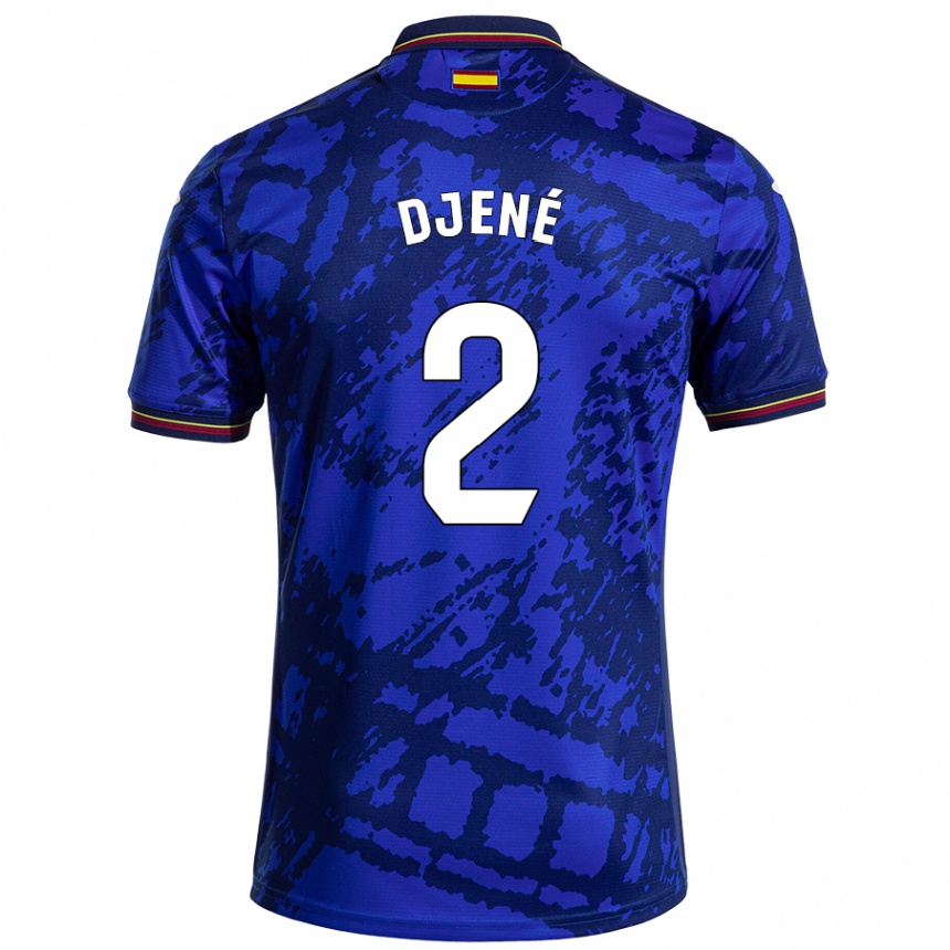 Kids Football Djené #2 Darker Blue Home Jersey 2024/25 T-Shirt Uk