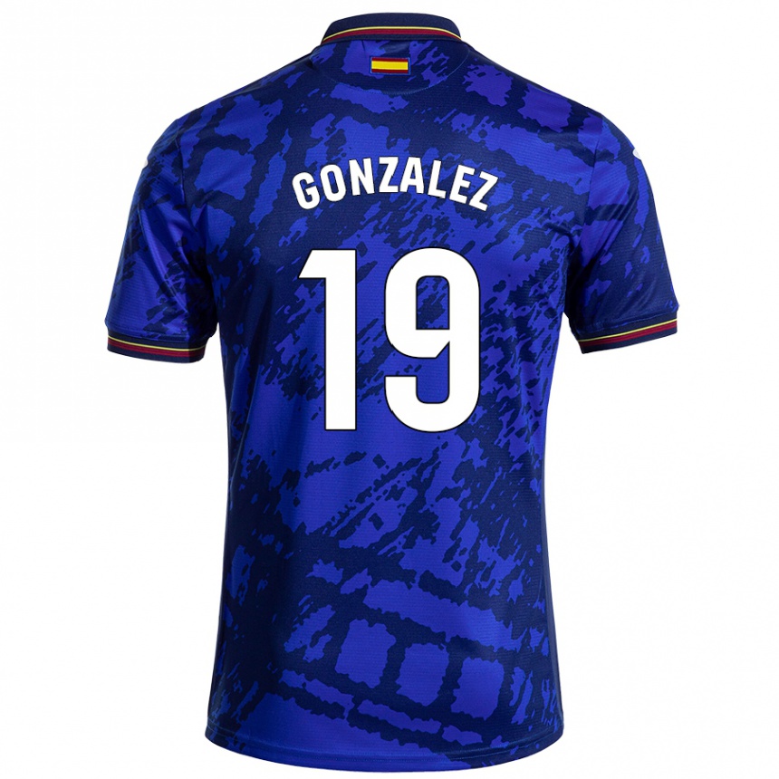 Kids Football Peter González #19 Darker Blue Home Jersey 2024/25 T-Shirt Uk