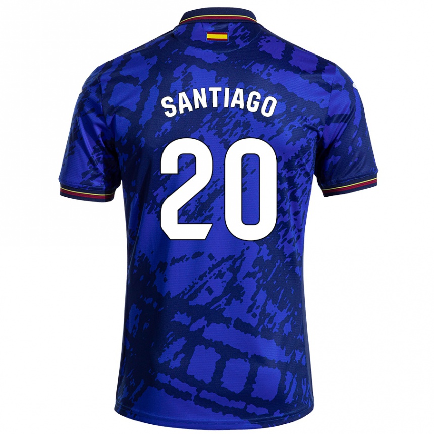 Kids Football Yellu Santiago #20 Darker Blue Home Jersey 2024/25 T-Shirt Uk