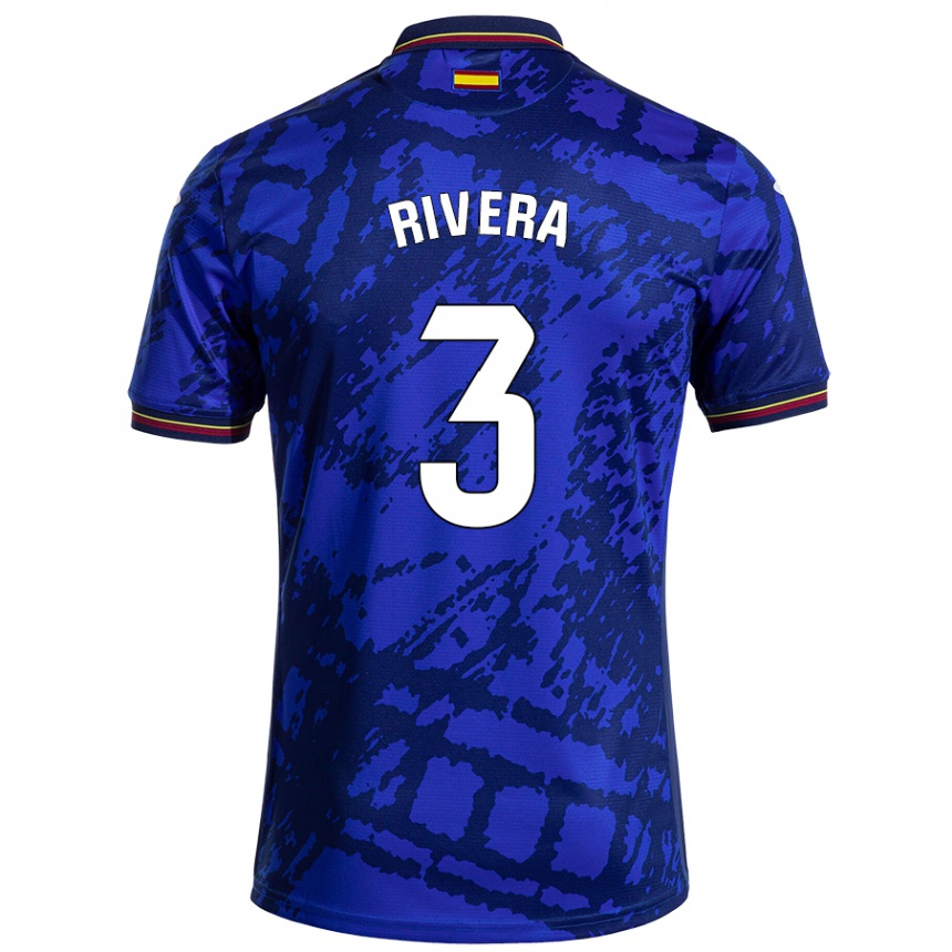 Kids Football Gorka Rivera #3 Darker Blue Home Jersey 2024/25 T-Shirt Uk