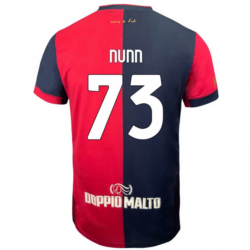 Kids Football Jack Nunn #73 Red Darker Blue Home Jersey 2024/25 T-Shirt Uk