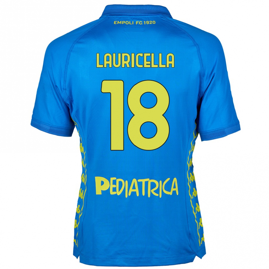 Kids Football Giovanni Lauricella #18 Blue Home Jersey 2024/25 T-Shirt Uk