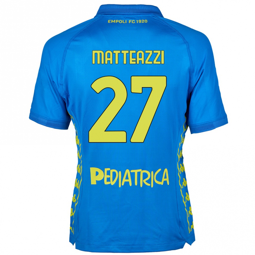 Kids Football Ernesto Matteazzi #27 Blue Home Jersey 2024/25 T-Shirt Uk