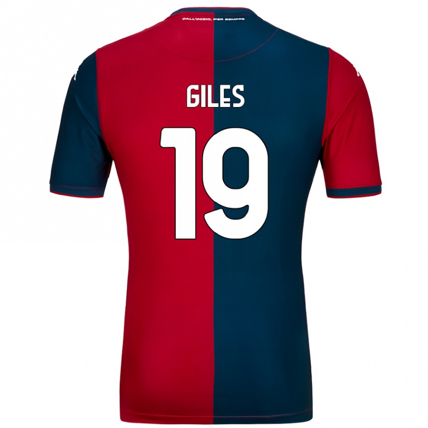 Kids Football Heidi Giles #19 Red Dark Blue Home Jersey 2024/25 T-Shirt Uk