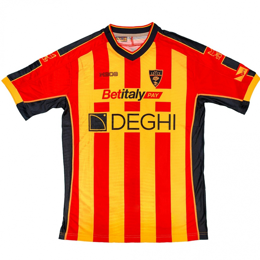 Kids Football Edgar Cadar #0 Yellow Red Home Jersey 2024/25 T-Shirt Uk