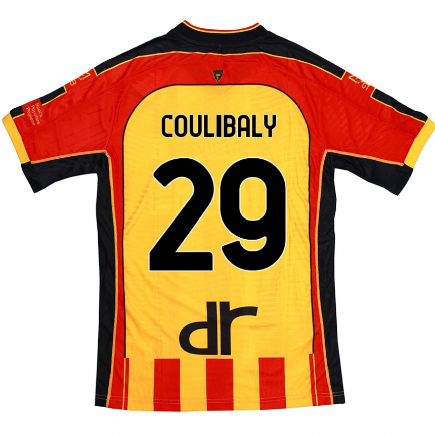 Kids Football Lassana Coulibaly #29 Yellow Red Home Jersey 2024/25 T-Shirt Uk