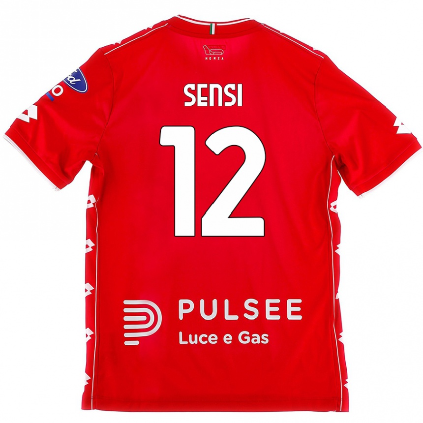 Kids Football Stefano Sensi #12 Red White Home Jersey 2024/25 T-Shirt Uk