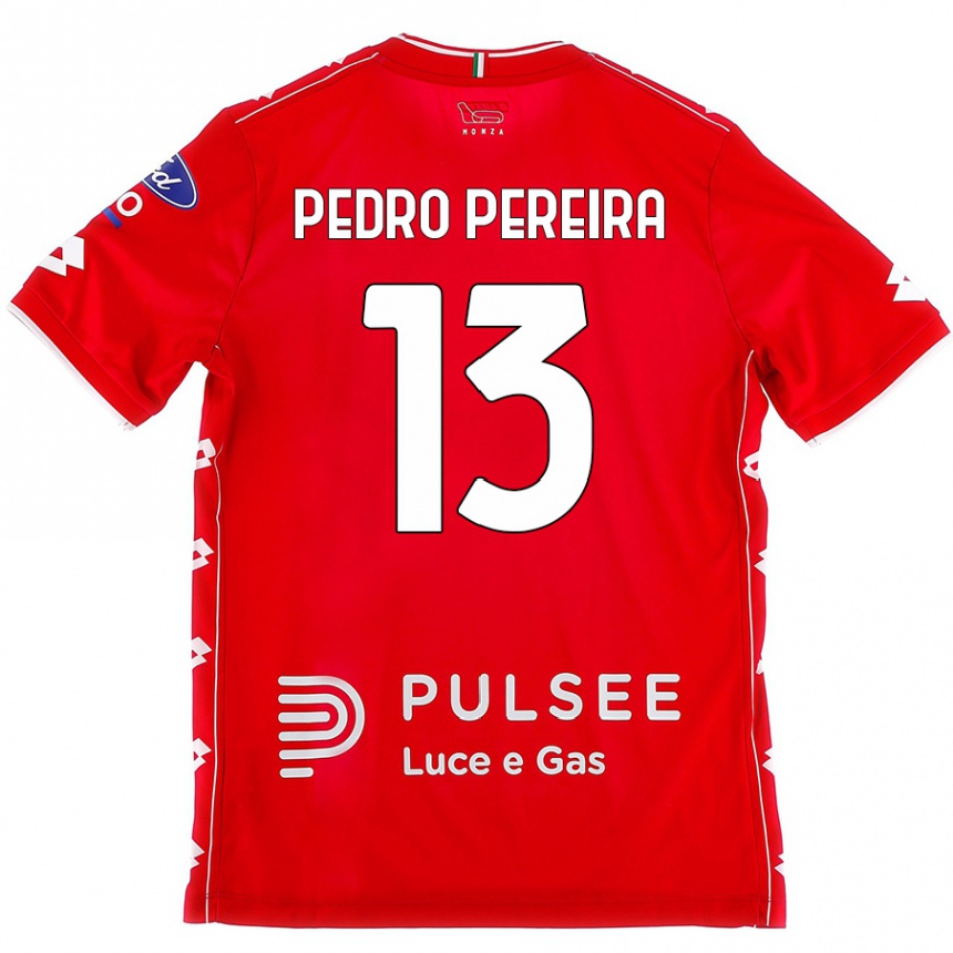 Kids Football Pedro Pereira #13 Red White Home Jersey 2024/25 T-Shirt Uk