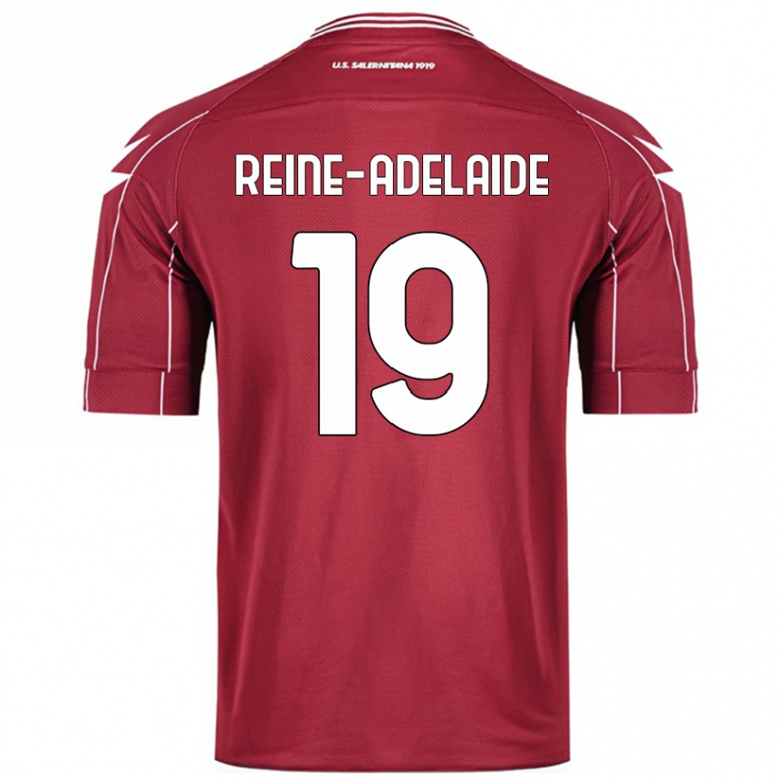 Kids Football Jeff Reine-Adelaide #19 Burgundy Home Jersey 2024/25 T-Shirt Uk