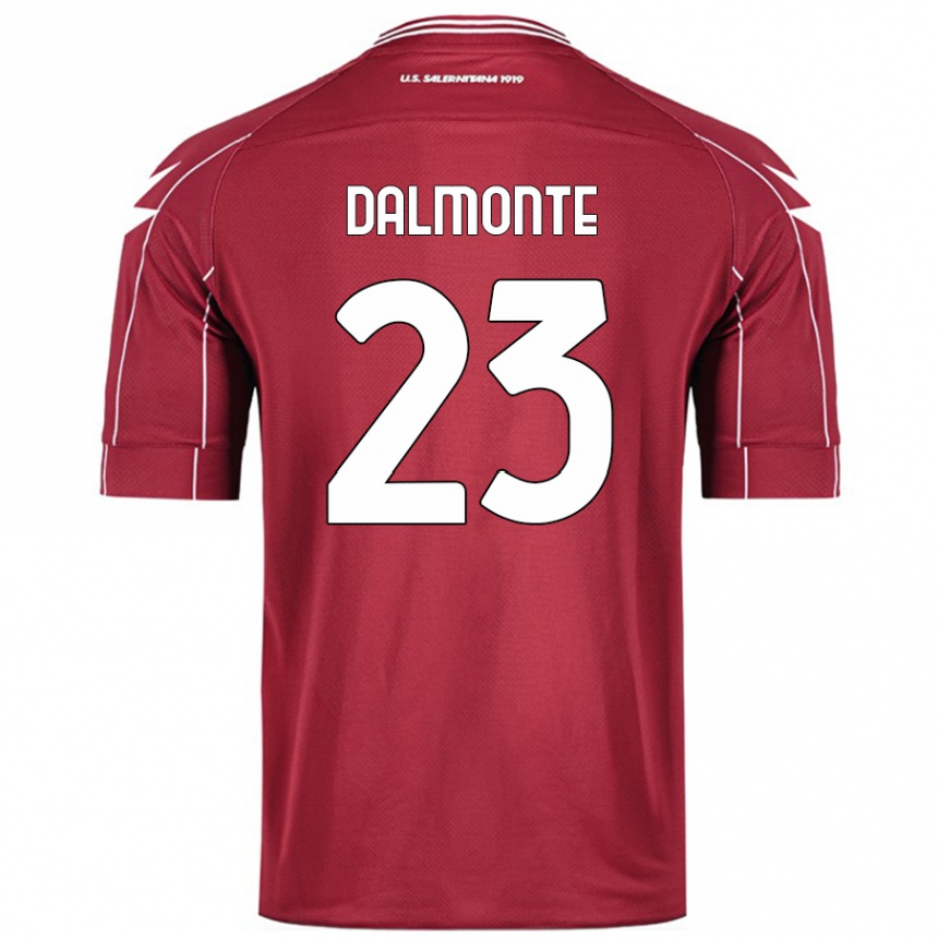 Kids Football Nicola Dalmonte #23 Burgundy Home Jersey 2024/25 T-Shirt Uk