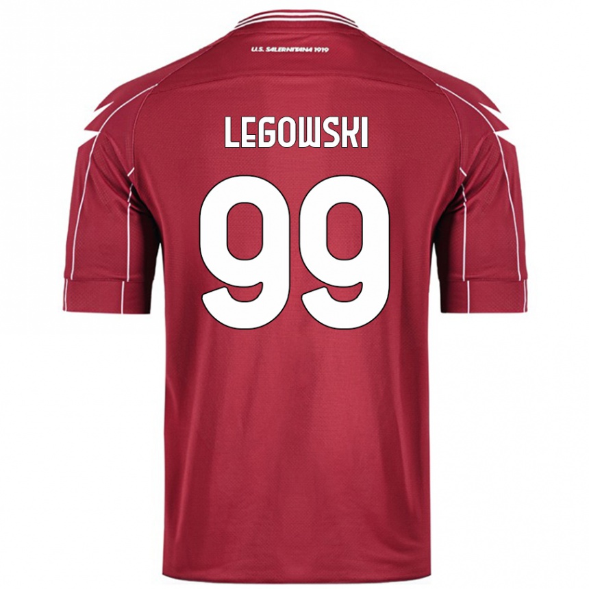 Kids Football Mateusz Legowski #99 Burgundy Home Jersey 2024/25 T-Shirt Uk