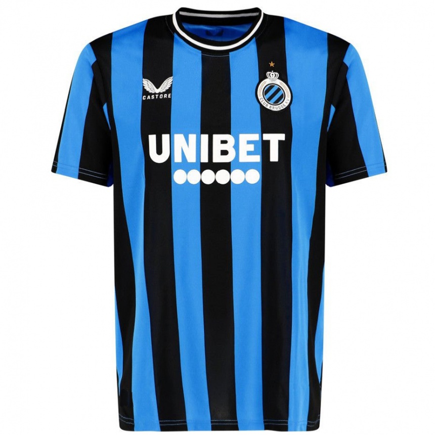 Kids Football Sejde Abrahamsson #2 Sky Blue Black Home Jersey 2024/25 T-Shirt Uk