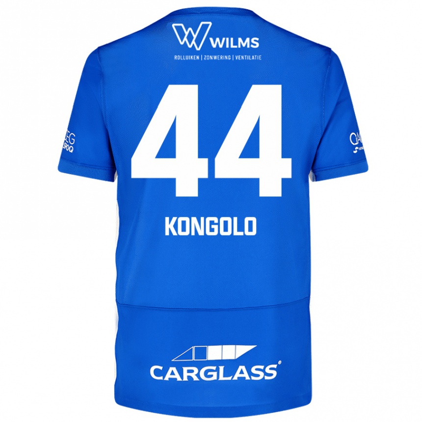 Kids Football Josue Kongolo #44 Blue Home Jersey 2024/25 T-Shirt Uk