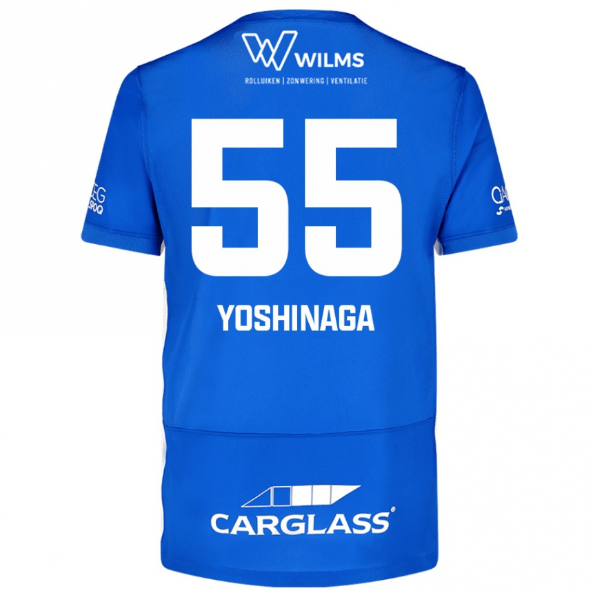 Kids Football Yumeki Yoshinaga #55 Blue Home Jersey 2024/25 T-Shirt Uk