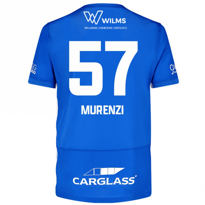 Kids Football Aaron Murenzi #57 Blue Home Jersey 2024/25 T-Shirt Uk