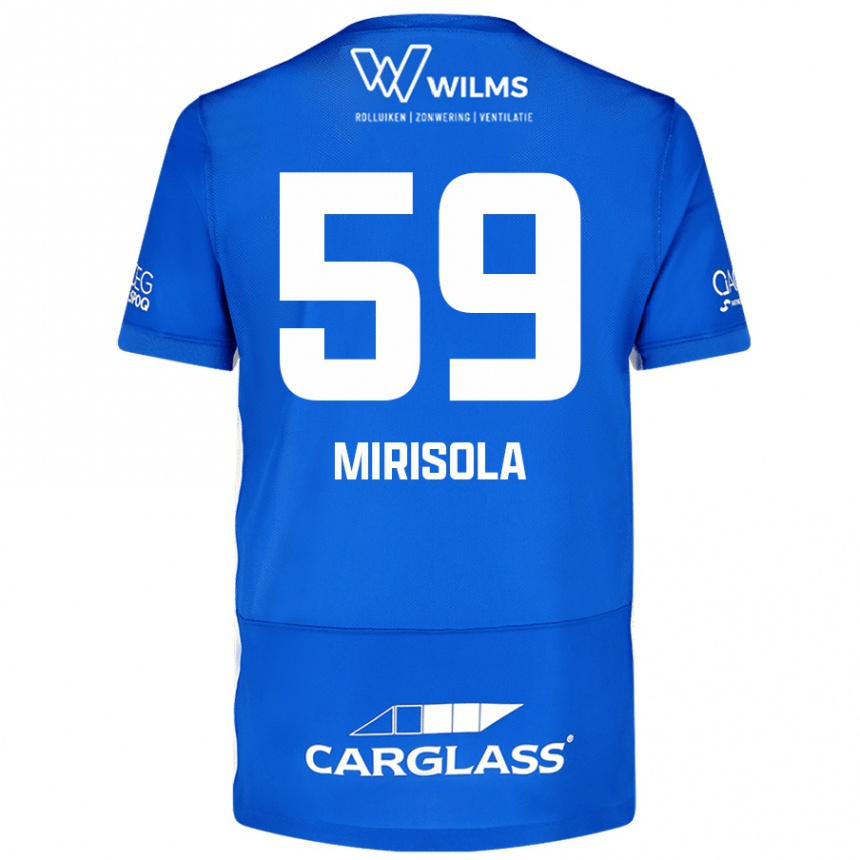 Kids Football Robin Mirisola #59 Blue Home Jersey 2024/25 T-Shirt Uk