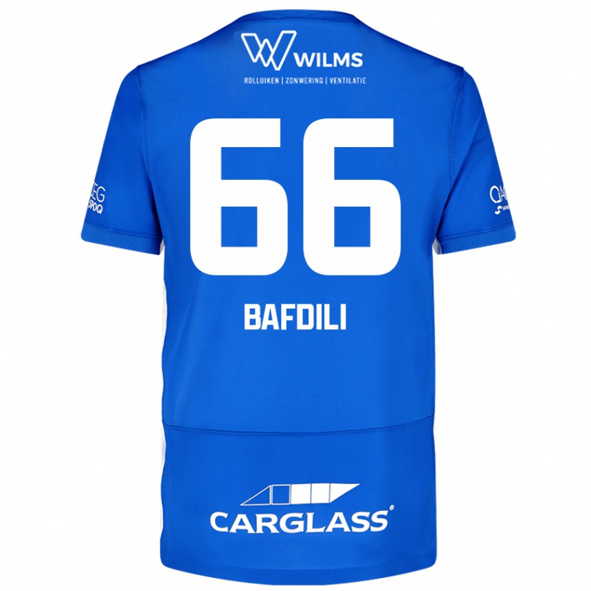 Kids Football Zaïd Bafdili #66 Blue Home Jersey 2024/25 T-Shirt Uk