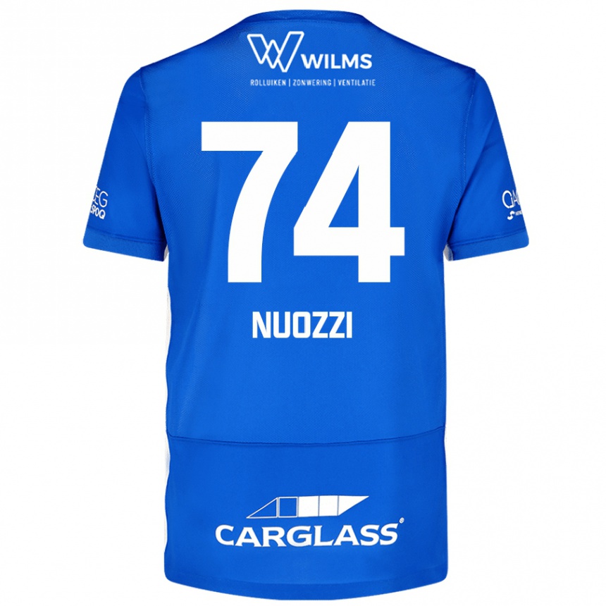 Kids Football Cédric Nuozzi #74 Blue Home Jersey 2024/25 T-Shirt Uk