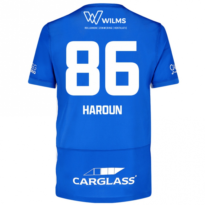 Kids Football Kenan Haroun #86 Blue Home Jersey 2024/25 T-Shirt Uk