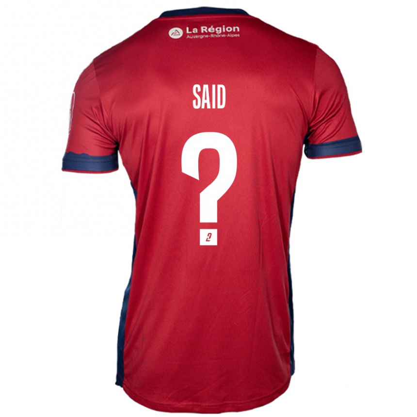 Kids Football Amine Saïd #0 Light Burgundy Home Jersey 2024/25 T-Shirt Uk