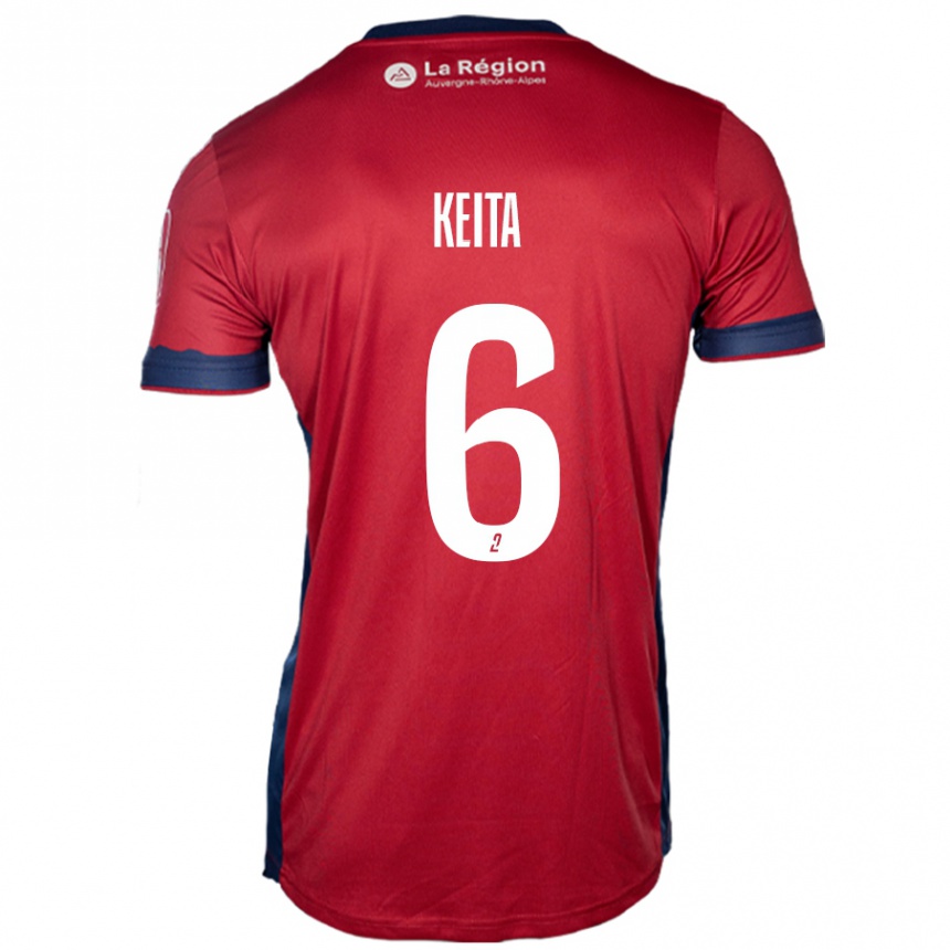 Kids Football Habib Keïta #6 Light Burgundy Home Jersey 2024/25 T-Shirt Uk