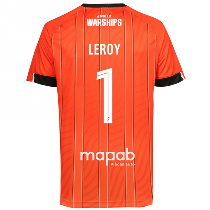 Kids Football Benjamin Leroy #1 Orange Home Jersey 2024/25 T-Shirt Uk