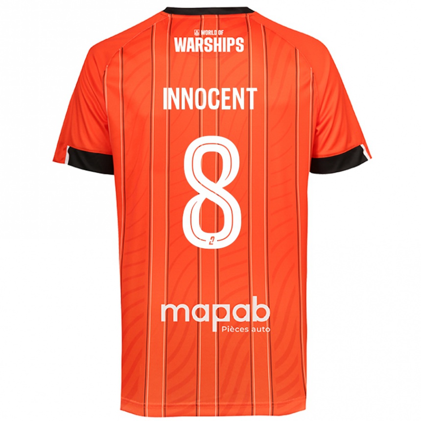 Kids Football Bonke Innocent #8 Orange Home Jersey 2024/25 T-Shirt Uk