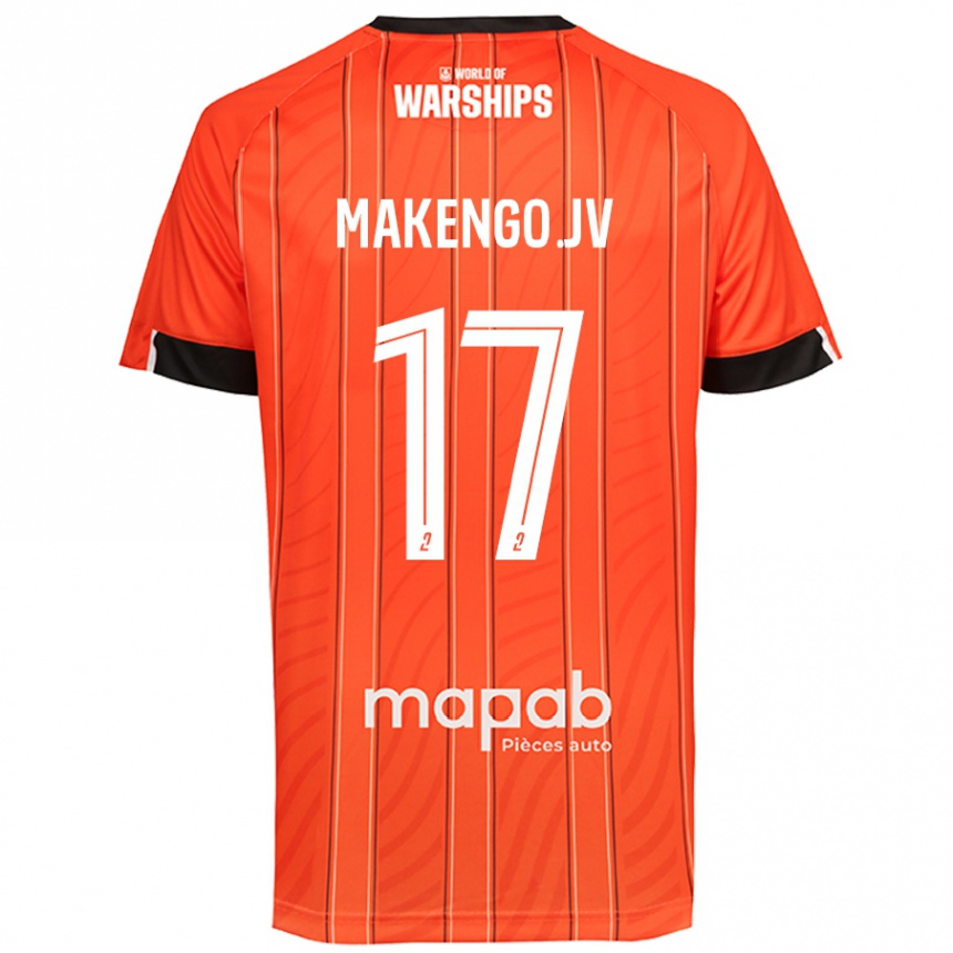 Kids Football Jean-Victor Makengo #17 Orange Home Jersey 2024/25 T-Shirt Uk