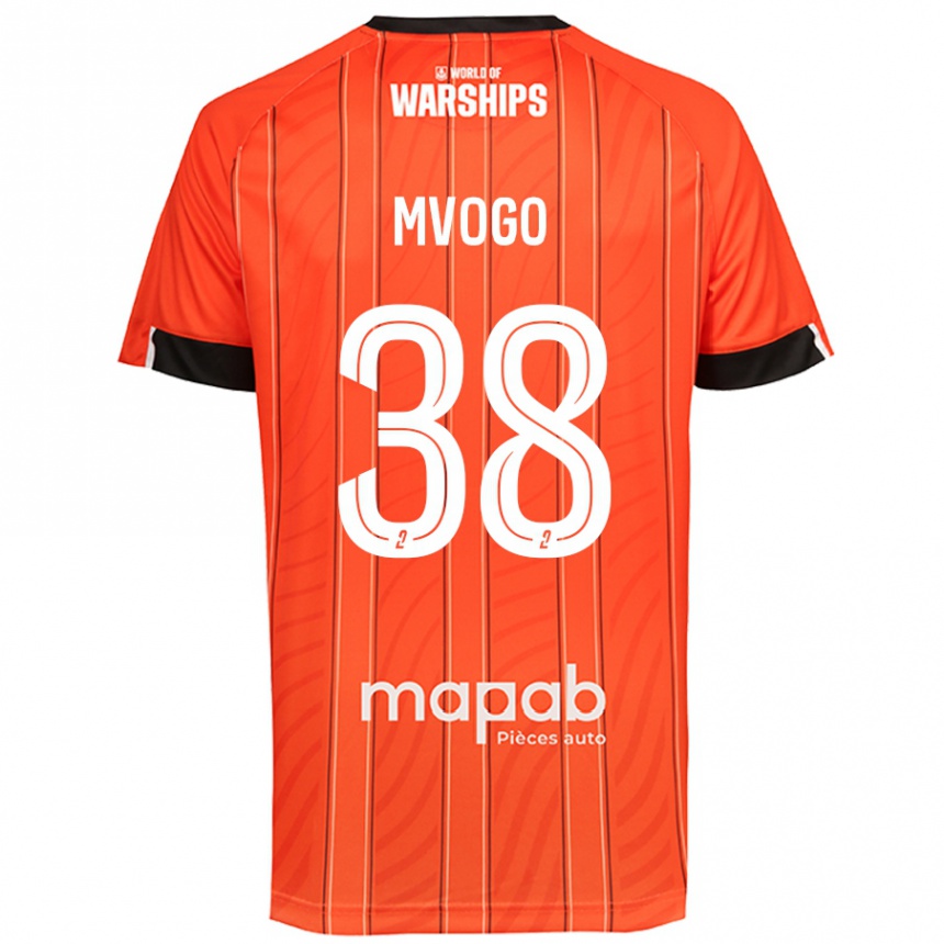 Kids Football Yvon Mvogo #38 Orange Home Jersey 2024/25 T-Shirt Uk