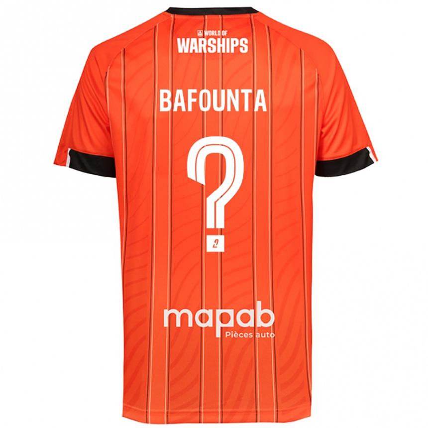 Kids Football Kamal Bafounta #0 Orange Home Jersey 2024/25 T-Shirt Uk