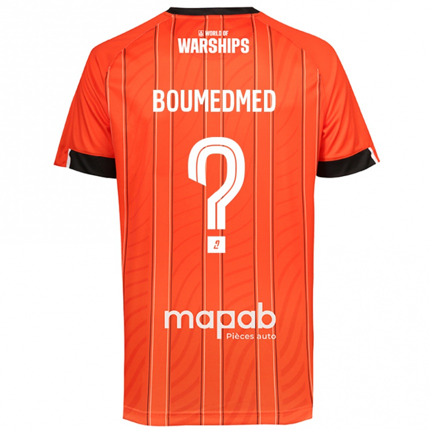 Kids Football Kamil Boumedmed #0 Orange Home Jersey 2024/25 T-Shirt Uk