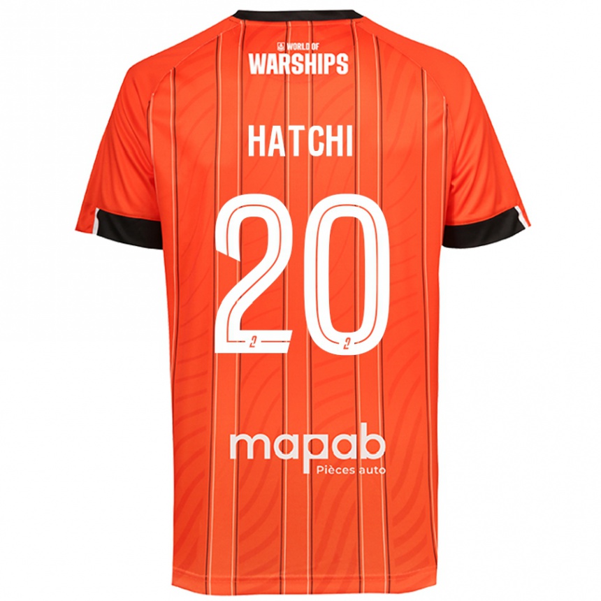 Kids Football Jérémy Hatchi #20 Orange Home Jersey 2024/25 T-Shirt Uk