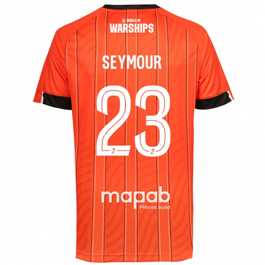 Kids Football Brice Seymour #23 Orange Home Jersey 2024/25 T-Shirt Uk