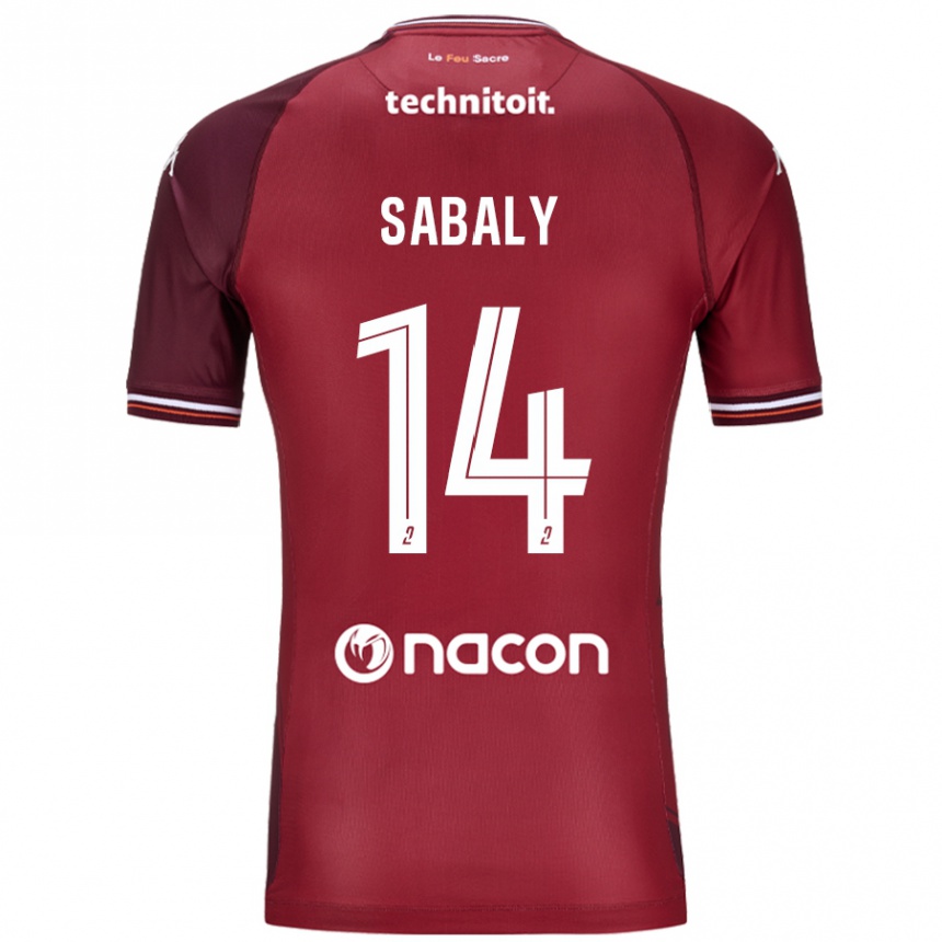 Kids Football Cheikh Sabaly #14 Red Granata Home Jersey 2024/25 T-Shirt Uk