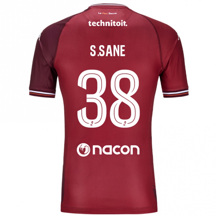 Kids Football Sadibou Sané #38 Red Granata Home Jersey 2024/25 T-Shirt Uk