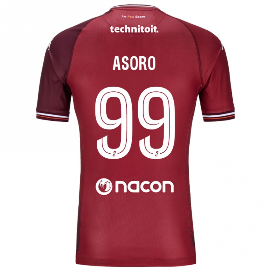 Kids Football Joel Asoro #99 Red Granata Home Jersey 2024/25 T-Shirt Uk