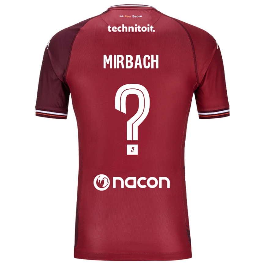 Kids Football Alexis Mirbach #0 Red Granata Home Jersey 2024/25 T-Shirt Uk