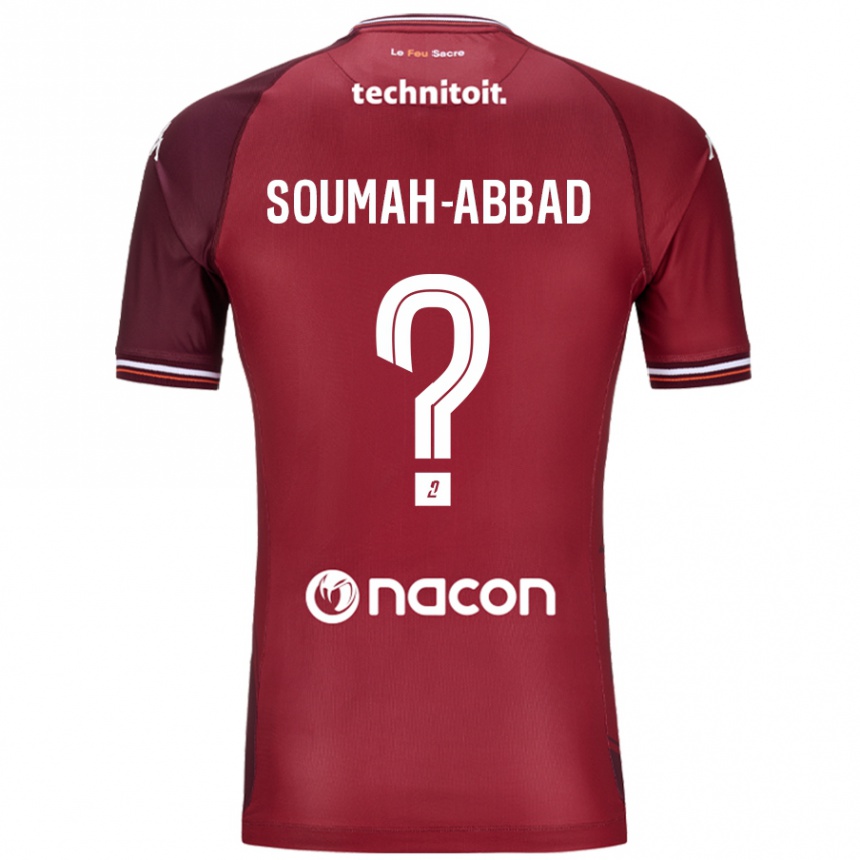 Kids Football Édouard Soumah-Abbad #0 Red Granata Home Jersey 2024/25 T-Shirt Uk