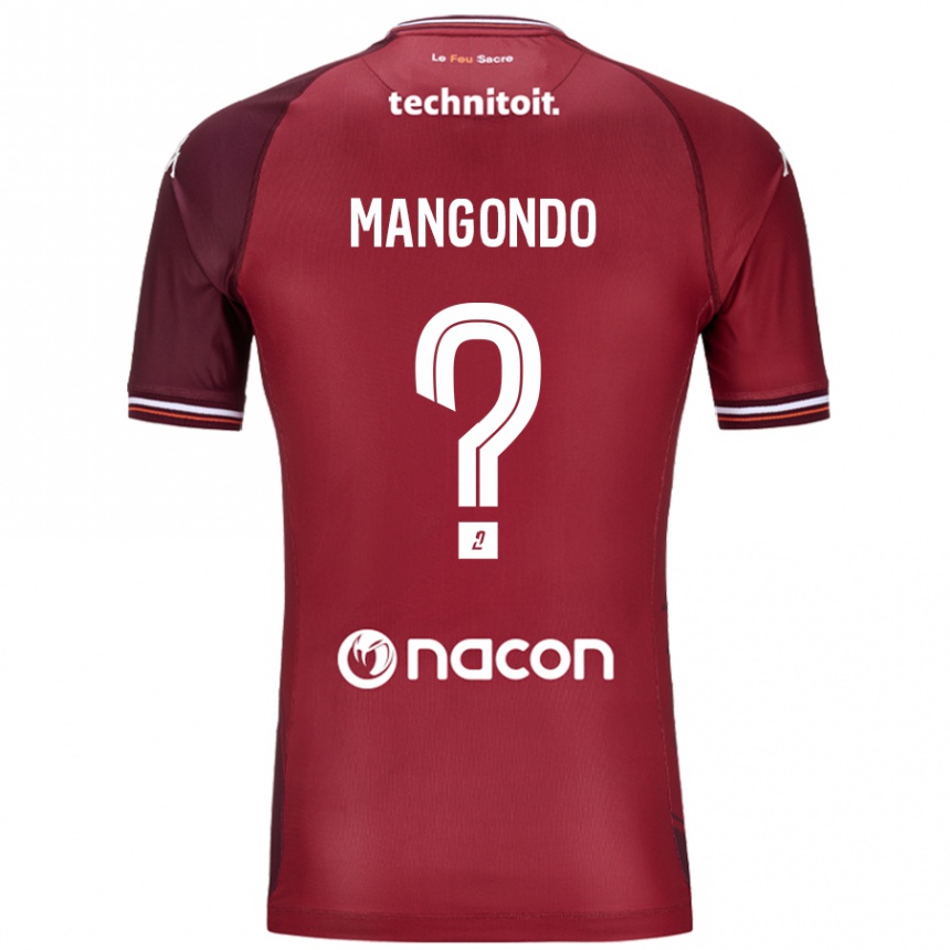 Kids Football Joseph Mangondo #0 Red Granata Home Jersey 2024/25 T-Shirt Uk